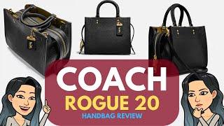 COACH ROGUE 20 HANDBAG REVIEW- PERFECT SIZE bag? Coach Handbags Alternative Luxury Handbags