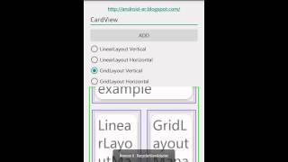 Android example using RecyclerView with CardView