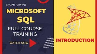 MICROSOFT SQL  | FULL Course | Introduction Video