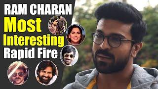 Ram Charan Most Interesting Rapid Fire | #RRR | Telugu Tonic