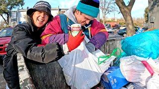 Apartment Dumpster Diving – Food, Toys, and Clothing!