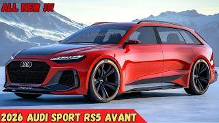 Alle neuen 2026 Audi Sport RS5 Avant enthüllt - neuer Turbo -aufgeladener PHEV Audi A5 Wagon