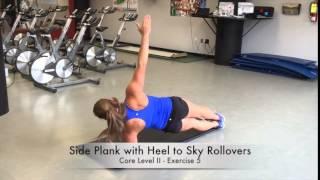 Side Plank w Heel to Sky Rollovers - Core Level II - Exercise 5