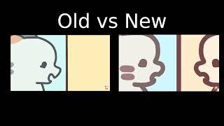 Crumb/Cuptoast old vs new two time animation