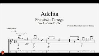 Francisco Tárrega - Adelita - Guitar Tutorial + TAB