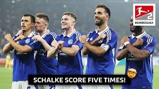 Schalke thrash Braunschweig to go top of the table!