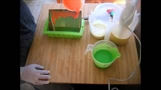Testing Soap & Neon Orange Mica From Nurture Soap Supply