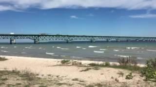Mackinaw Bridge, from Mackinaw City Mi.