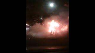 Воронеж: Взрыв автобуса - видео момента взрыва