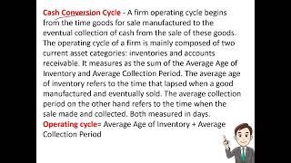 Cash Flow Statement