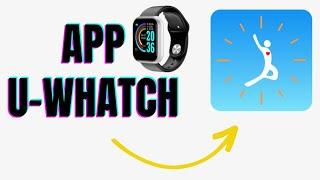 Configurar Smartwatch D20 e-watch com app u-watch, foto na tela, mensagem etc