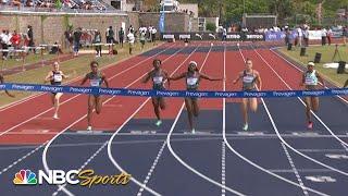 Tamari Davis hangs on for 100-meter win at Bermuda Grand Prix | NBC Sports