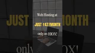 Monsoon Web Hosting Deal ️ – Just ₹47/Month! | HIOX  #webhosting
