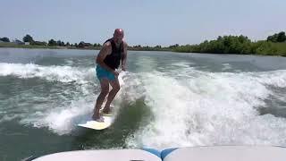 Surfing on Haerr Lake