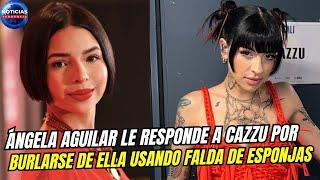 Ángela Aguilar le responde a Cazzu por burlarse de ella usando falda de esponjas #cazzu #nodal