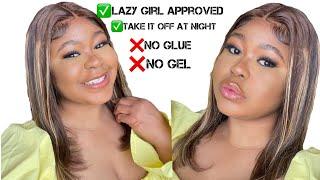 How to Install a Bob Wig| Easy wig installation| DIY wig installation  #hair #wig #bobwig