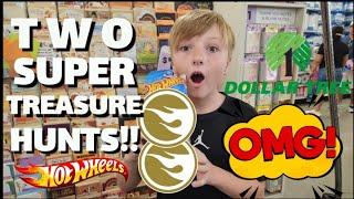 WE FOUND TWO HOT WHEELS SUPER TREASURE HUNTS AT DOLLAR TREE!