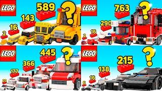 LEGO City Vehicles in Different Scales - Comparison (Compilation)