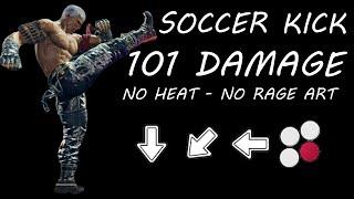 SOCCER KICK 101 DAMAGE WITHOUT HEAT | BRYAN TEKKEN 8 | EASY MAX COMBO | WALL COMBO | D D/B B4