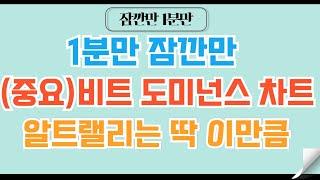 [1분코인#199] 비트도미넌스 차트 역대 패턴속 비밀 이 날짜를 기억해두세요 #비트코인 #코인 #코인전망 #리플 #도지코인