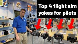 Flight simulator yokes for pilots - how to stay current while you're at home (Logitech, Honeycomb)