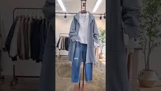 67.후드 트렌치코트 #간절기룩 #4060 #중년패션코디 #여행룩 #마실룩