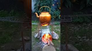 Make a stove with a piece of pipe  Subscribe !‍️