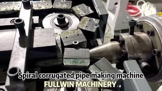 FULLWIN plastic spiral corrugated pipe making machine production line