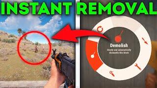 RUST quickly removing the wall with weapon in hand bug/glitch