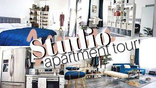 STUDIO APARTMENT TOUR | Creative Storage + Minimal Luxury Decor Ideas | KWSHOPS |