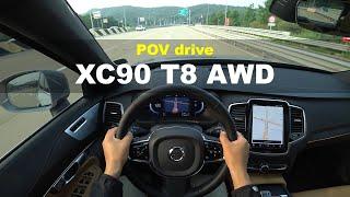 2024 Volvo XC90 T8 Recharge AWD POV drive