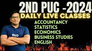 2nd PUC 2024 | PU Board Karnataka |  Rio Academy PUC classes #pucexam #2ndpucexam