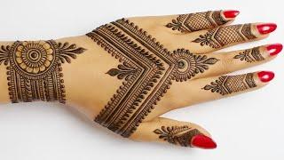 Easy Simple back hand Mehndi design | Arabic mehndi design | mehandi design |mehndi designs |mehandi