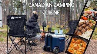 CAMPING, COOKING KARAHI AND KABOB IN THE FROSTY SASKATCHEWAN, CANADA