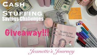 GIVEAWAY | SAVINGS CHALLENGES | CASH STUFFING | CASH ENVELOPE STUFFING