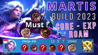 MARTIS Best Item BUILD 2023, EZ Win! Build Item Martis Tersakit 2023 ! Trick and Gameplay Rank Push!