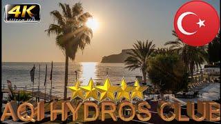 4K AQI HYDROS CLUB KEMER 2025 GOOD BEACH RESORT ANTALYA TURKEY