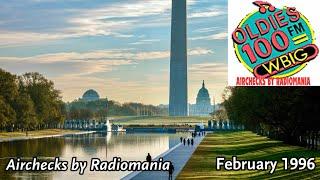 WBIG 100.3 (Oldies 100-FM) with 'Goldie' - Washington, D.C. - February 19th, 1996 (Part 2)