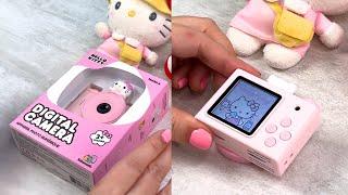 UNBOXING KIDAMENTO HELLO KITTY MINI DIGITAL CAMERA | HOW TO USE