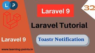 Laravel Toastr Notification | Laravel 9 | Laravel Tutorial | Learning Points