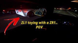 I PULLED UP ON A C6 ZR1.. BUT THERE’S A CATCH.. (POV DRIVE)