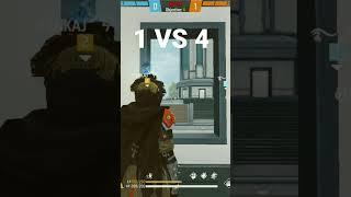 1 VS 4 MY FAST FREE FIRE VIDEO #PANKAJ GAMING