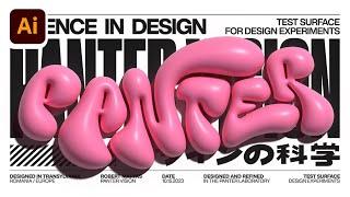 How to Make 3D Distorted Graffiti Bubble Text in Illustrator