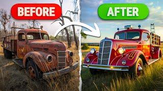 Abandoned 1950s Doepke Fire Truck Restoration!  | You Won’t Believe This Before & After! 