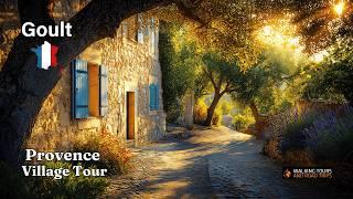 Discover A Hidden Gem! Goult FRANCE - Beautiful Medieval Village In Provence - 4k Walking Tour ASMR