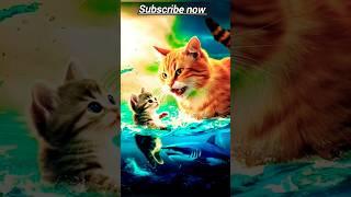 the cat play in your child#cat #cute  #cartoon #catlover #cats #catshorts #ai#shorts #animals #video