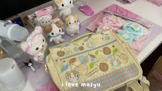 (masyumaro, korilakkuma, sugarbunnies) huge mercari japan haul asmr unboxing #masyumaro #sanrio