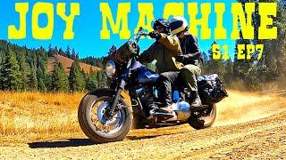 Couple Camping with a Motorcycle and No Tent