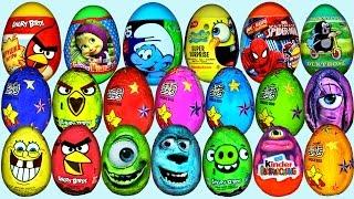 70 Surprise eggs Kinder Surprise Маша и Медведь Disney Pixar Cars 2