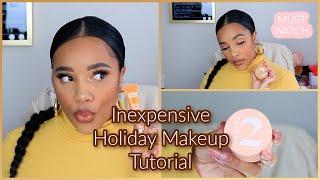 My Easy Holiday Makeup Tutorial | Morphe 2 " Stay Golden " Stack | leiydbeauty